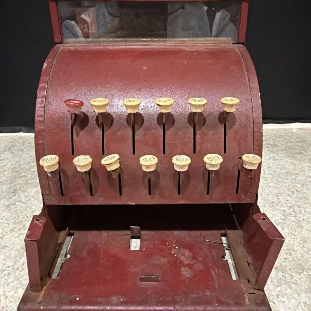 VTG Tom Thumb Toy Cash Register MFG Western Stamping Co. 1950s WORKS